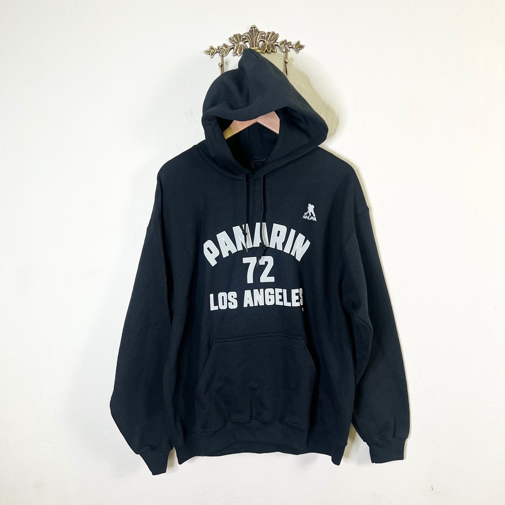 Artemi Panarin 72 Los Angeles NHLPA BreakingT Hoodie Men Size Large Black New